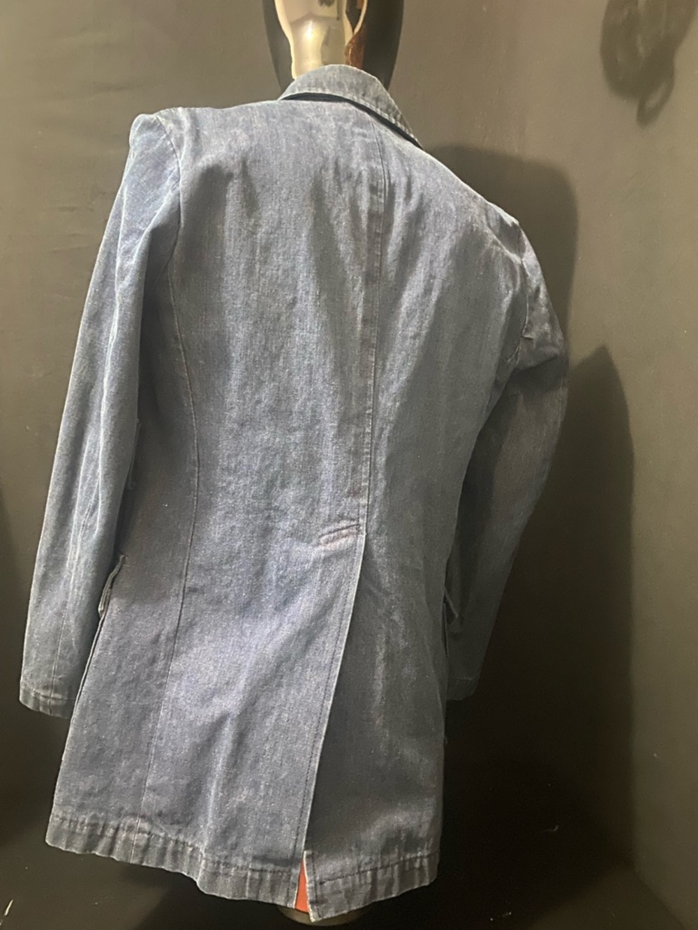 Men's Denim Field Jacket - Blue - Picture 8 of 9